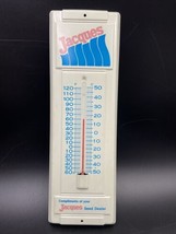 Vintage Metal Jacques Hybrids Thermometer Farm Ag Seed Corn Dealer - $147.24