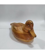 Wood Duck Decoy Vintage Unpainted  Handcarved Art Wildlife Bird Wetland ... - £10.54 GBP