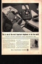 1959 Bell Telephone: Red Military phone Vintage Print Ad nostalgic nosta... - $25.98