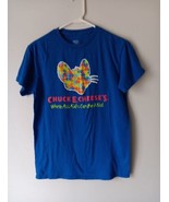 CHUCK E CHEESE Autism Blue T-Shirt Adult Size Small Blue 2017 - £7.78 GBP