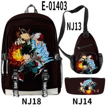 Japan Anime My Hero Academia Backpacks School Bags Boys Girls Teenage Students C - £53.74 GBP
