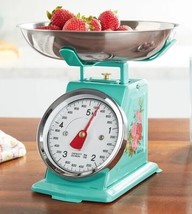 Pioneer Woman ~ Sweet Rose ~ Analog ~ Mini Weigh Scale ~ 8.5&quot; x 8&quot; Tall - £23.54 GBP