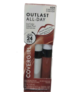 CoverGirl Outlast All-Day Lip Color #626 Canyon + Topcoat 24HR Wear 2-Pi... - $21.08 CAD