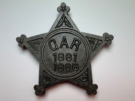 CIVIL WAR, GRAND ARMY OF THE REPUBLIC, GAR, MEMORIAL, VETERAN GRAVE MARKER - $42.05 CAD