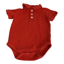 Arizona Jeans Co. Infant Boy&#39;s Red Polo Bodysuit Size 6-9 Months - £10.43 GBP