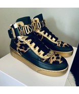 MOSCHINO Genuine Calf Hair Leather Basket Sneaker Shoe, Size 6 (36EU) Bl... - $6,431.55 MXN