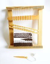 12x14 Inch 3 Piece Weaving Loom Kit wit shuttle, shed and 3 needles - £26.65 GBP