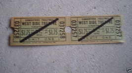 Lot of 2 1970s Comerford Theatres Tickets Attached WOW - £9.35 GBP