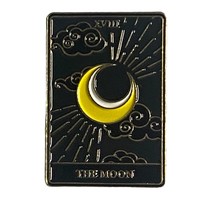 ‘The Moon’ Tarot Card Enamel Hat/Jacket/Lapel Pin - $5.00