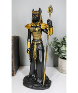 Egyptian Goddess Bastet Cat Statue 11&quot;H Ubasti Goddess Of Protection Hea... - $749.22 MXN