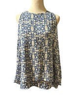 NWT Zac And Rachel Size XL Sleeveless Blouse Blue - £11.22 GBP