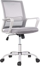 Smugdesk Ergonomic Mid Back Breathable Mesh Swivel Desk Chair With, Gray - $64.99