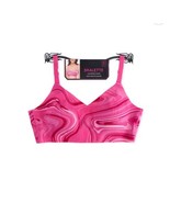 No Boundaries Bonded Bralette V-Neck Padded Wirefree Pink Marble Juniors... - $20.44 CAD