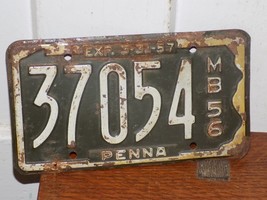 Vintage 1956 PA Motorboat License Embossed Plate - €29,95 EUR