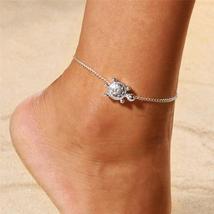 3pcs/set Gold Color Simple Leaf Female Anklets Foot Jewelry Leg Fashion Anklets  - £4.68 GBP+