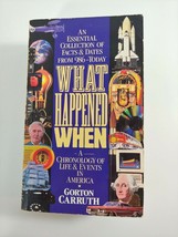 What Happened When : A Chronology of Life and Events in America - 1991 pb - £4.74 GBP