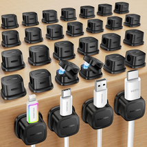 30-Pack Magnetic Cable Clips Cord Organizer,Cable Straps Smooth Adjustab... - $29.80