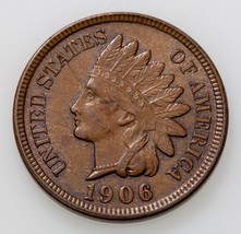 1906 1C Indian Cent in BU Condition, Brown Color, Nice Eye Appeal &amp; Luster - £39.44 GBP