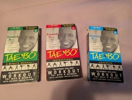 3 Tae-Bo Workout VHS Tapes. Instructional/8-Minute Workout/Advanced - $5.93