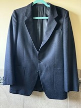 Jean-Paul Germain for Barney&#39;s New York Navy Tweed Blazer SZ 36 Vintage ... - $78.21