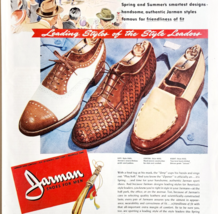 1947 Jarman Men&#39;s Leather Shoes Advertisement Nashville TN Vintage DWJJ23 - $556.66 MXN