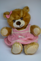 BIJOU Vintage Sleepy Eye Teddy Bear 20&quot; Plush Stuffed Animal Lovey Made ... - £15.17 GBP