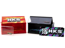 &quot;HKS&quot; Shipping Container Display Cases Set of 2 pieces &quot;Collab64&quot; Series for 1/6 - £18.20 GBP
