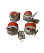 Lot/4 Disney Tsum Tsum 3&quot; Mini Plush Toy Doll White Rabbit Alice in Wond... - £14.93 GBP