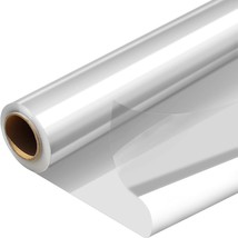 PerkHomy Folded Cellophane Wrap Roll 32&quot; x 50&#39; Folded 3 Mil Thick Cellop... - £13.02 GBP