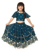 lehenga choli for kids girls dress Georgette Embroidered readymade stiched - £34.91 GBP
