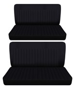 Fits 1951-56 Buick Super 4dr sedan Front and Rear bench seat covers black - $2,939.12 MXN