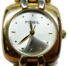 Fossil F2 Retro Gold Tone Band Bracelet Watch Analog Quartz New Battery ES-8866 - £23.87 GBP