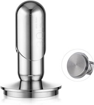 Bincoo 58mm Espresso Tamper, 30lb Calibrated Spring Tool, Ripple Base, SS - $871.77 MXN