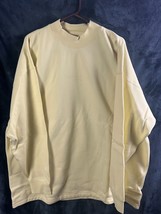 Essentials Fear of God Long Sleeve Crew Neck Sweater Size XL Canary Yellow NWT - £51.96 GBP