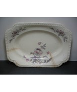 Vintage Porcelain Ceramic Rectangular Plate Painted Flowers Measures 11.... - £15.81 GBP