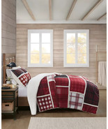 PREMIER COMFORT  Patchwork Sherpa 3pc Com 3pc Comforter Set -King - £142.43 GBP