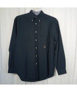 VTG Tommy Hilfiger 80s Plaid Shirt Iconic Crest Long Sleeve Cotton Butto... - £94.78 GBP