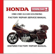 1980-1983 Honda GL1100 Goldwing Factory Service Repair Manual - $20.00