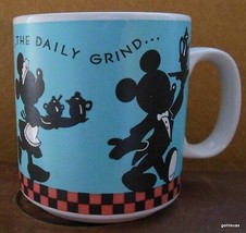 Mickey Mouse and Minnie Mug &quot;The Daily Grind&quot; Disney 3.5&quot; Gibson for Disney - £14.08 GBP