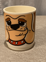 Vintage Sippy Cup-Deka RUF RUF Melamine Childrens  Plastic Dog Mug-No Lid - £5.49 GBP