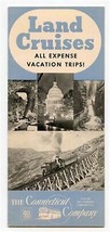 Land Cruises All Expense Vacation Trips Brochure 1940&#39;s The Connecticut ... - $17.82