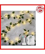 Remote-Controlled 33ft Pothos Fairy Lights - 100 LED Warm White Indoor/O... - $46.81 CAD