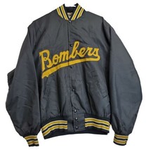 Pine Country XL Black &amp; Gold Satin Varsity High School Baseball Jacket - $24.70