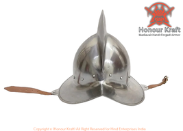 Medieval Historical Spanish Comb Morian Steel Helmet Reenectment SCA Larp Armour - £94.90 GBP