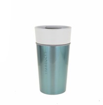 Starbucks Hybrid Aqua White Ceramic Stainless Steel Tumbler Travel Mug 1... - £43.36 GBP