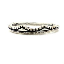 Vintage Sterling Signed Shube Dakota West Navajo Tribal Carved Petite Ri... - $35.64