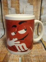 M&amp;M Mars Official Coffee Mug / Cup Yellow Red And White - Dishwasher/Mic... - $10.88