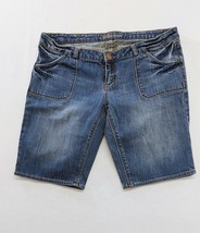 Bluenotes Women&#39;s Blue Jean Shorts Size W29 Low Rise Stretch Cotton Blend - $10.74 CAD