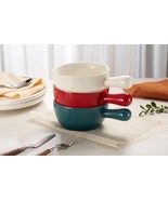 Soup Bowls Handle Ceramic 24 oz Set of 4 Oven Microwave Dishwasher Safe ... - €25,09 EUR Soup Bowls Handle Ceramic 24 oz Set of 4 Oven Microwave Dishwasher Safe ... - €25,09 EUR