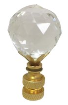 Royal Designs, Inc. Large Faceted Diamond Cut Clear K9 Crystal Lamp Finial for L - £19.43 GBP+